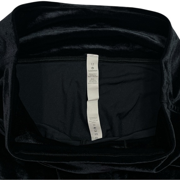 Lululemon Wunder Lounge High-Rise Tight 28" Velvet size 12 in Black - Picture 5 of 7